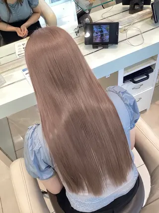 ロング カラー ‪❥ブリーチ💗 MIKUのヘアスタイル