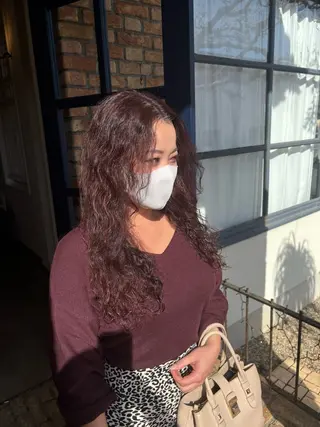 ロング カラー 兼子莉彩 ／暗髪🤎／暖色🍒の眉毛・アイブロウイメージ