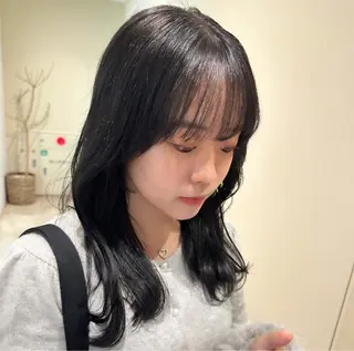 セミロング 🤎MISAKI 艶髪カラー🤎のヘアスタイル
