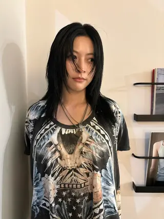 ミディアム 田中 隼斗のヘアスタイル