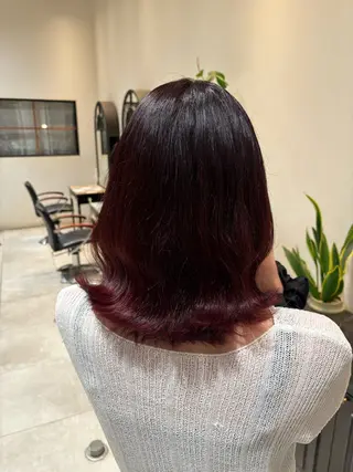 ミディアム Lee十三所属・永田 幸枝のヘアスタイル