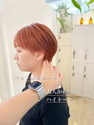 ショート カラー newline銀座所属・👑銀座ショート/ 絶壁補正/金子涼👑のヘアスタイル