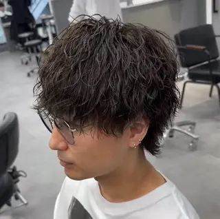 パーマ メンズ ‎🤍表参道/レイヤ ーカット🤍 ちえのヘアスタイル