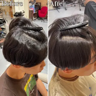 ミディアム パーマ メンズ 🔮メンズ縮毛矯正 毛流れパーマ💎竹永のヘアスタイル