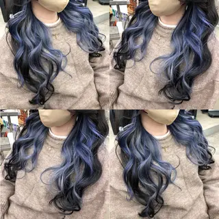 ロング カラー 推しカラー✨ オタク美容師ユウカのヘアスタイル