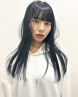 セミロング カラー Loom.所属・村上雅人 ナチュラルモードのヘアスタイル