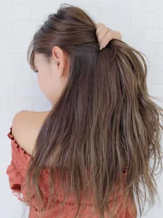 ロング カラー 小濱 秀人のヘアスタイル