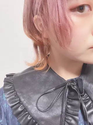 ショート カラー HIKARI🐈‍⬛ レイヤー×デザインのヘアスタイル
