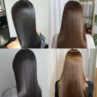 ロング ミルクティーベージュ 山本勝志のヘアスタイル