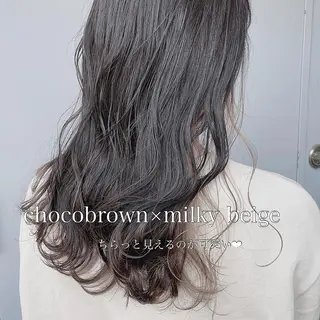 ロング カラー パーマ ヘアアレンジ メンズ キッズ ネイル マツエク・マツパ Rene'所属・当日予約⭕️ yuriのヘアスタイル