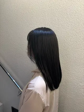 セミロング 縮毛矯正/無料 ／emiのヘアスタイル