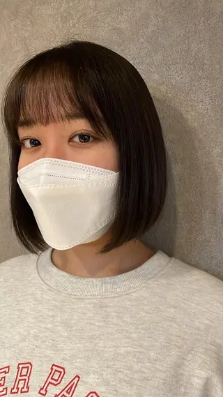 カラー 🧣misaki 透明感カラー🧣のヘアスタイル