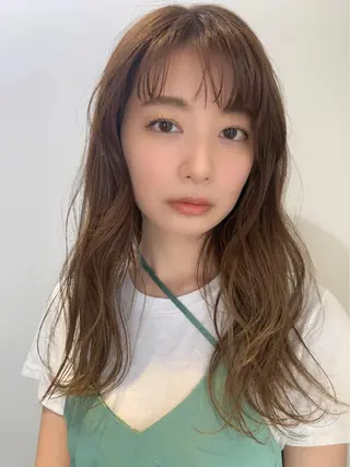 セミロング カラー GO TODAY  SHAIR SALON 梅田NU茶屋町店所属・田中成美/レイヤー カット/透明感カラーのヘアスタイル