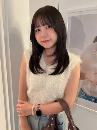 セミロング カラー riria/ボブ /ブラウンカラー🎀のヘアスタイル