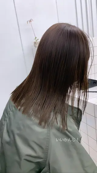 ミディアム カラー パーマ/ボブ/ 神戸/豊浦翔太のヘアスタイル