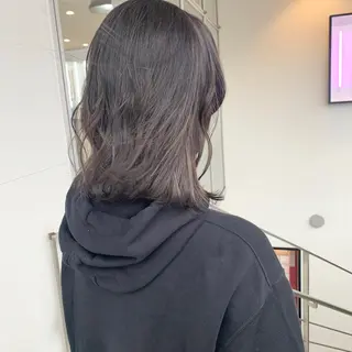 ミディアム カラー ハッシュカット/ハイ トーン/MANAMIのヘアスタイル