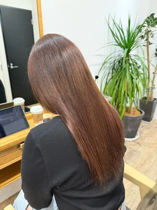 ロング Cara Fukuoka【カラフクオカ】所属・艶カラー🎀Cara アシスタントwakoのヘアスタイル