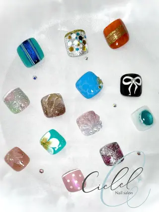 ネイル Nail salon Cielel⟡Ayaのネイルデザイン