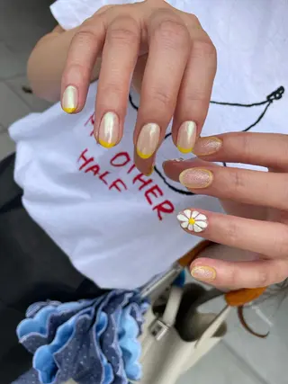 ロング カラー ヘアアレンジ キッズ ネイル マツエク・マツパ 福田 加奈のネイルデザイン