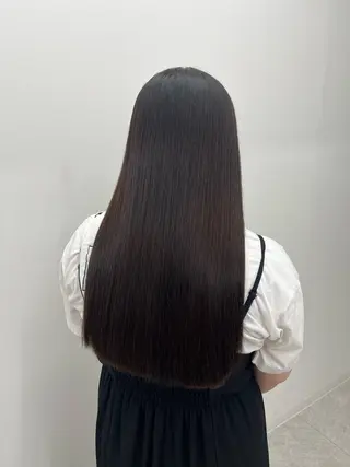 セミロング 艶カラー推し！ なかはらあかりのヘアスタイル