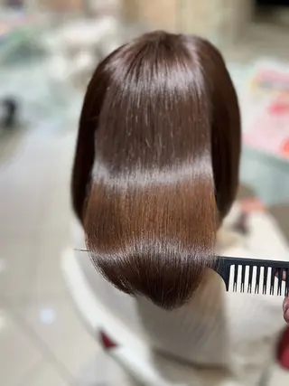 ショート カラー パーマ ボブ/ハイトーン髪質 改善/越谷✨クラモチのヘアスタイル