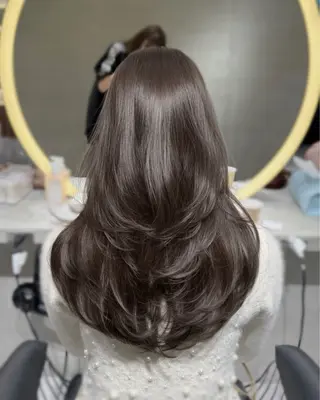 ロング waka/韓国ヘア /lond uluのヘアスタイル