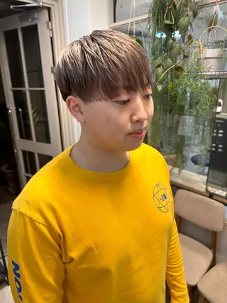 ショート カラー メンズ REINA☁️透明感 カラー/ぷつっと♡のヘアスタイル