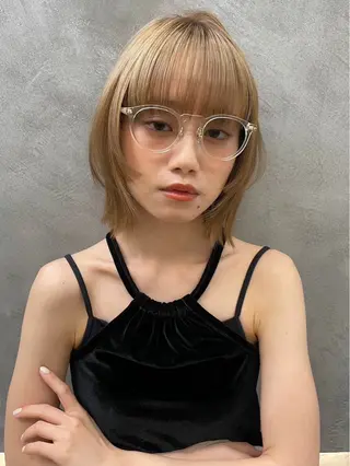 ショート カラー ヘアアレンジ 美髪矯正🫧/ 吉田こうすけのヘアスタイル