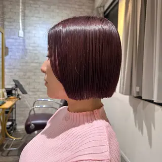 ショート カラー 艶髪/レイヤー 💖心斎橋/Sakiのヘアスタイル