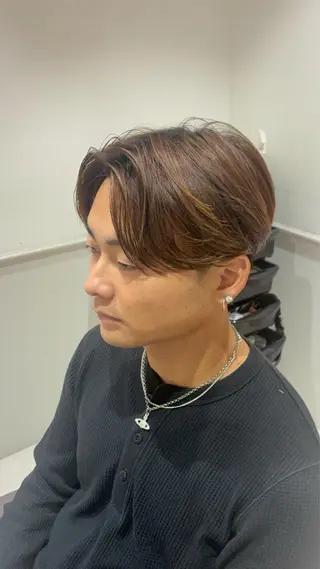 ショート カラー パーマ メンズ stylist hiro  by schon所属・大人男髪/メンズ パーマ/hiroのヘアスタイル