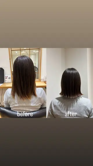 ミディアム hair make ONE 004所属・渋川 真奈のヘアスタイル