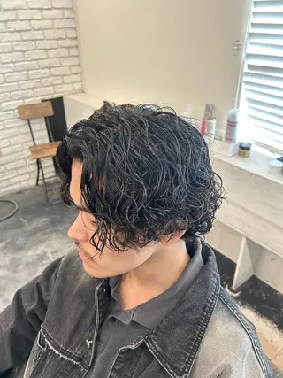 ショート カラー メンズ B TECH by Zen【ビーテックバイゼン】所属・メンズパーマ/京都駅 /メンズ/奥村航平のヘアスタイル