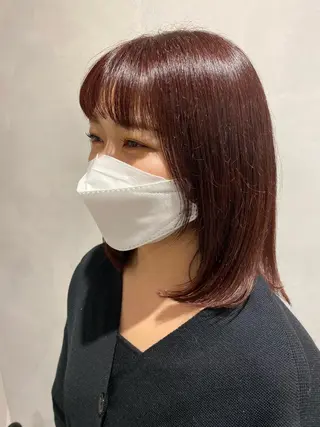 ミディアム カラー デザインカラー/パー マ🦖外岡咲希🦖のヘアスタイル