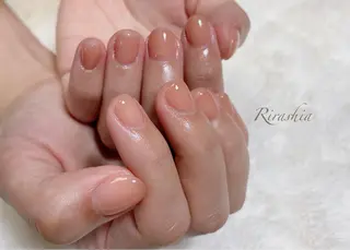ネイル うる艶/透明感 Rirashaのネイルデザイン