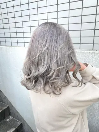 ミディアム カラー エフェクトブリーチ 🌟前澤啓太朗のヘアスタイル