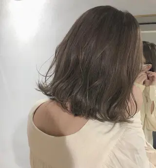 ショート カラー akane/ボブ /オリーブ/ブラウンのヘアスタイル