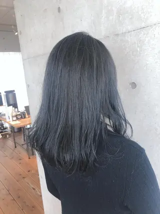 ミディアム カラー nagisa /縮毛矯正のヘアスタイル