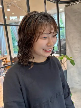 ミディアム 梅田美容室/カット /Maoのヘアスタイル