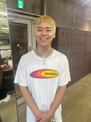 ショート カラー メンズ ナガノリノ /ボブ/ ベージュ/暖色のヘアスタイル