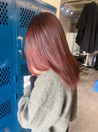 ミディアム カラー 無料カット/ハイ トーンカラー/きらのヘアスタイル