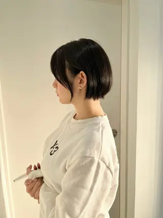 ショート モテヘア/グレージュ /ボブ/前原汐🎐のヘアスタイル