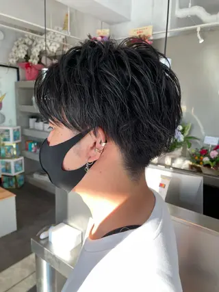 ショート センターパート/ ニュアンスパーマ正樹のヘアスタイル