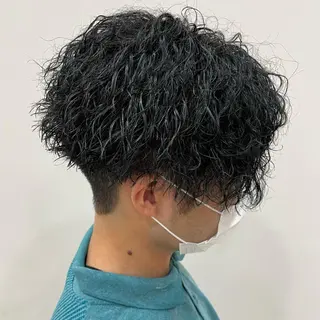ショート カラー パーマ ヘアアレンジ メンズ キッズ L.E.M泉中央店長 小野寺優斗のヘアスタイル