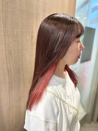 ロング カラー 艶質改善/縮毛矯正 ササキナツミのヘアスタイル