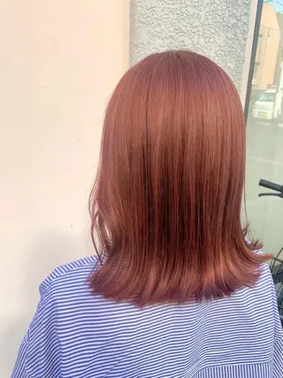 セミロング カラー ボブ/美髪矯正 /佐藤　奈巳のヘアスタイル