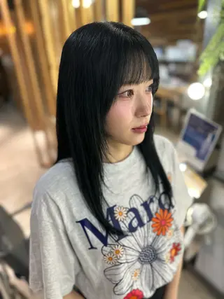 セミロング 溜 一太のヘアスタイル