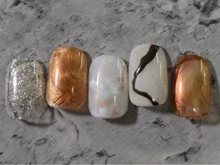 ネイル 個性派ニュアンス nuts nail所属・【池袋】nuts nail　なつみのネイルデザイン