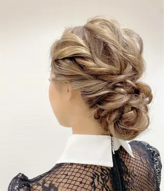 セミロング ヘアアレンジ GRANLUSSO 〜グランルッソ駅前店所属・木口 嘉美のヘアスタイル