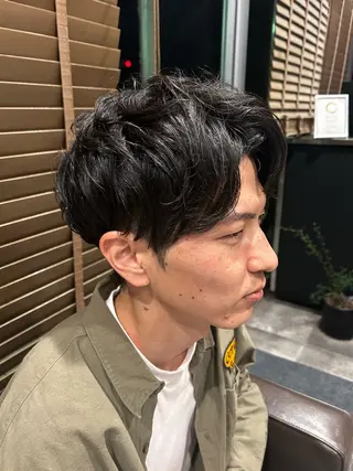 パーマ メンズ 永縄 ゆい真のヘアスタイル