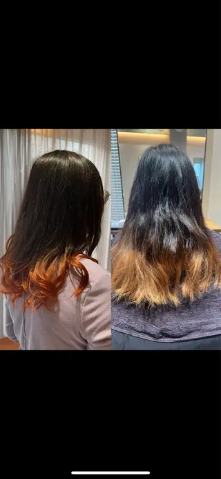 セミロング カラー ✨艶髪職人艶カラー✨ 中本輝人のヘアスタイル